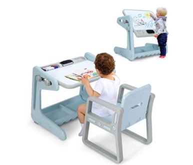 arts and crafts tables for toddlers: Costzon 2 in 1 Kids Table & Chair